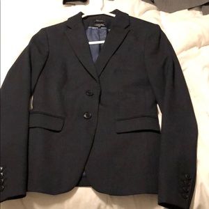 Navy RW&CO stretch lining blazer